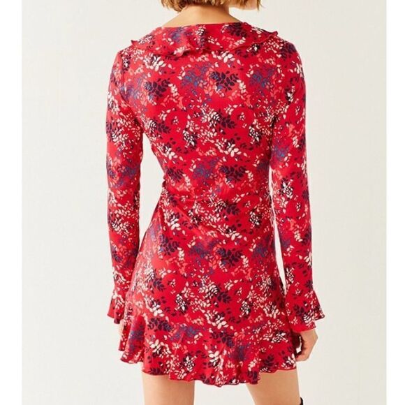 Urban Outfitters Red Ruffle Dress - Picture 3 of 5